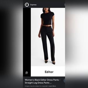 Express editor 8s black dress pants bootcut
